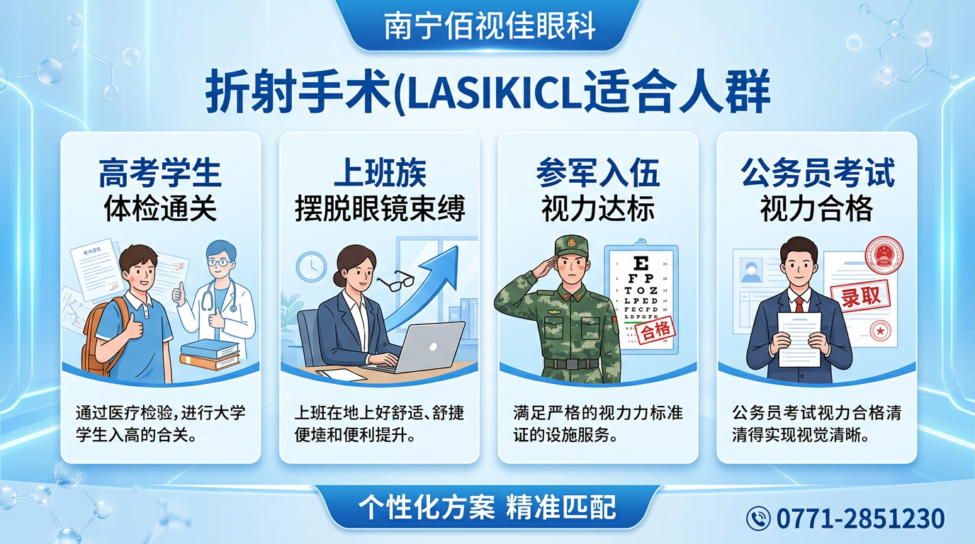 南宁市 近视手术适合人群 南宁佰视佳眼科