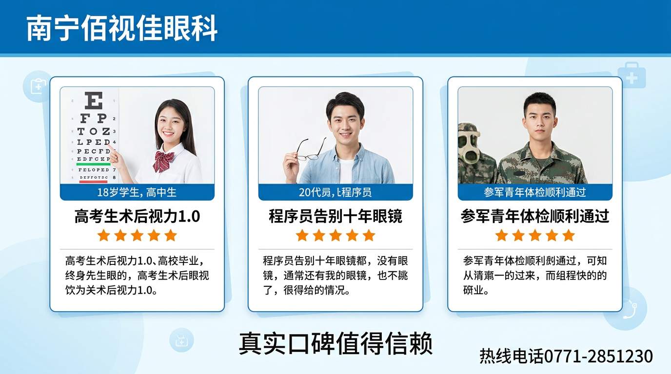 南宁市 佰视佳眼科案例 顾客评价 南宁